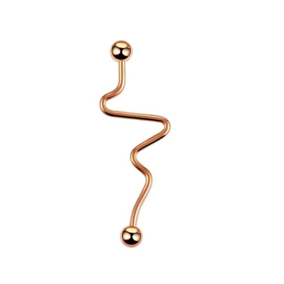 NWT Heart Rate Industrial Ear Piercing - Titanium - Picture 6 of 9